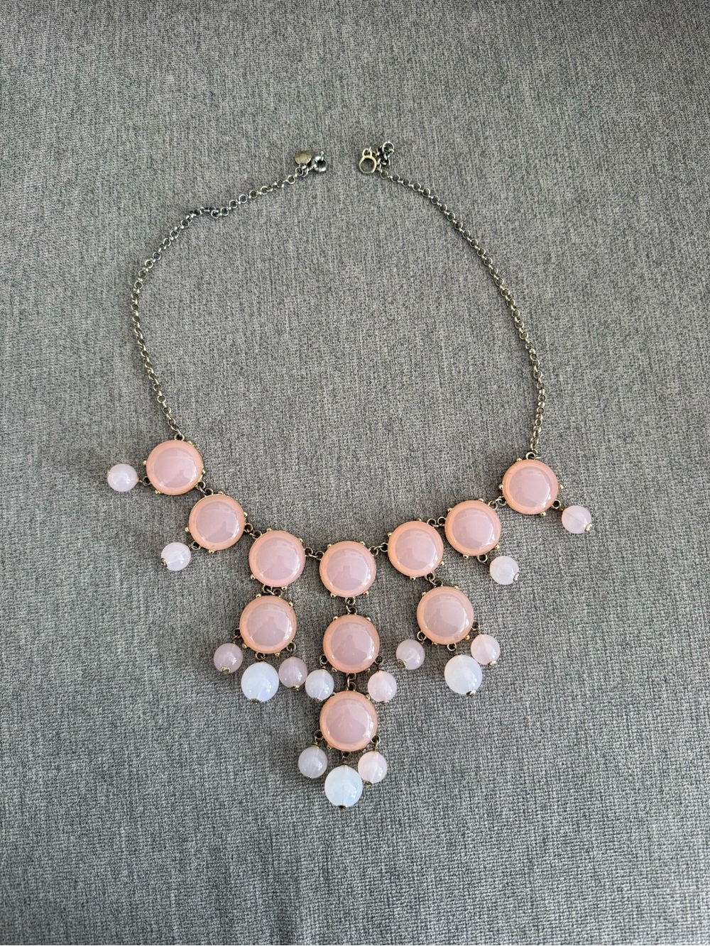 J. Crew Rose Bubbles Statement Necklace